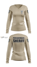 Perquimans County Sheriff's Office Women's Long Sleeve V-neck Shirt - 7