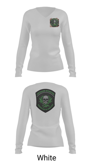 Womens Long Sleeve Vneck Shirt, Contraband interdiction, Police, Teamtime, Team time, sublimation, custom sports apparel, team uniforms, spirit wear, spiritwear, sports uniforms, custom shirts, team store, custom team store, fundraiser sports, apparel fundraiser