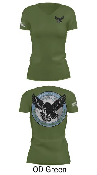 Womens Short Sleeve Vneck Shirt, Critical Incident Intelligence Unit, , Teamtime, Team time, sublimation, custom sports apparel, team uniforms, spirit wear, spiritwear, sports uniforms, custom shirts, team store, custom team store, fundraiser sports, apparel fundraiser