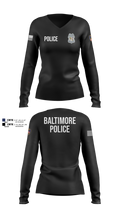 Baltimore Police Department 87844161 Women's Long Sleeve V-neck Shirt - 105