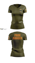 York County Park Ranger Division Women's Short Sleeve V-neck Shirt - 11