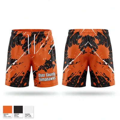 Dyer County Tomahawks 6526413 Athletic Shorts With Pockets - 1