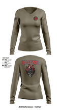 1st Squad Infernos 56833485 Women's Long Sleeve V-neck Shirt - 25