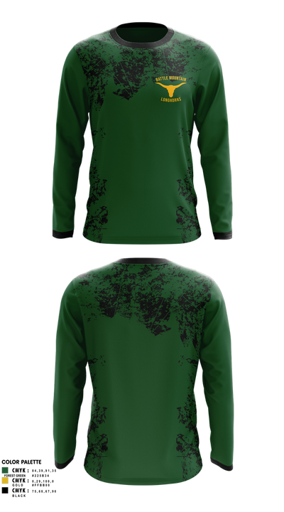 Battle Mountain Longhorns 79152921 Long Sleeve Performance Shirt 3