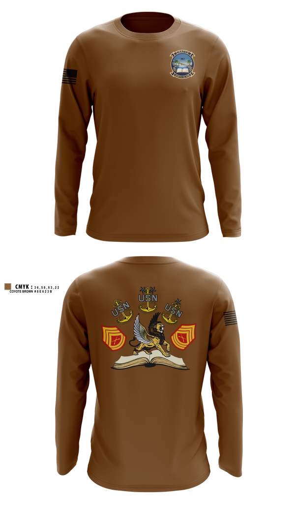 Long Sleeve Performance Shirt, CNATT Unit North Island, Navy, Teamtime, Team time, sublimation, custom sports apparel, team uniforms, spirit wear, spiritwear, sports uniforms, custom shirts, team store, custom team store, fundraiser sports, apparel fundraiser