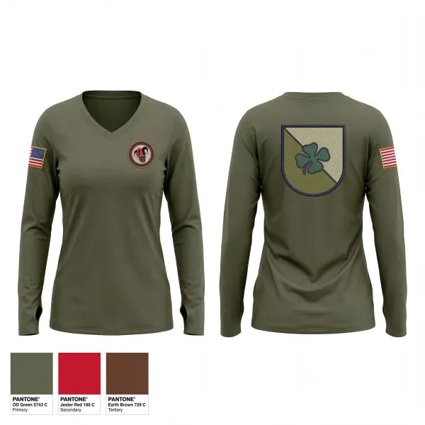 Womens Long Sleeve Vneck Shirt, 887 esfs, Air Force, Teamtime, Team time, sublimation, custom sports apparel, team uniforms, spirit wear, spiritwear, sports uniforms, custom shirts, team store, custom team store, fundraiser sports, apparel fundraiser