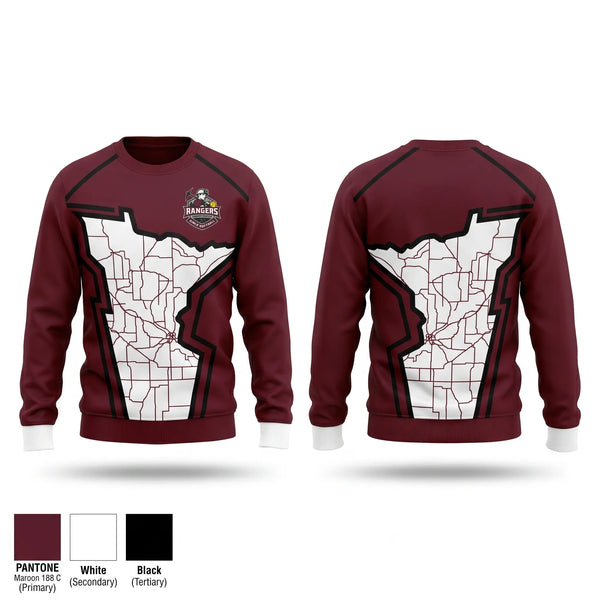 Crew Neck Sweatshirt, Crosby-Ironton Rangers, Softball, Teamtime, Team time, sublimation, custom sports apparel, team uniforms, spirit wear, spiritwear, sports uniforms, custom shirts, team store, custom team store, fundraiser sports, apparel fundraiser