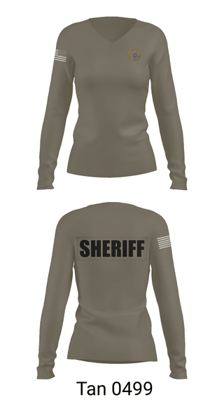 Womens Long Sleeve Vneck Shirt, HCC, Police, Teamtime, Team time, sublimation, custom sports apparel, team uniforms, spirit wear, spiritwear, sports uniforms, custom shirts, team store, custom team store, fundraiser sports, apparel fundraiser