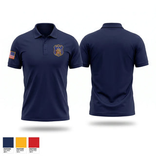 Short Sleeve Performance Polo, Hampton Police, Police, Teamtime, Team time, sublimation, custom sports apparel, team uniforms, spirit wear, spiritwear, sports uniforms, custom shirts, team store, custom team store, fundraiser sports, apparel fundraiser