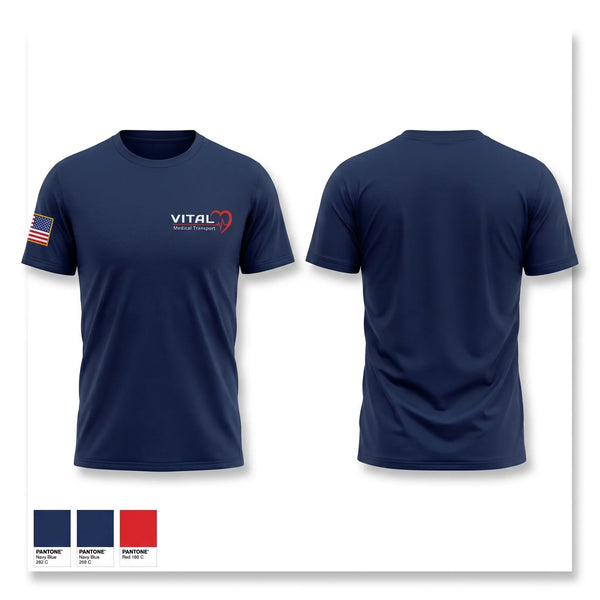 Old School Cotton Feel Shirt, Vital Medical, EMS/EMT, Teamtime, Team time, sublimation, custom sports apparel, team uniforms, spirit wear, spiritwear, sports uniforms, custom shirts, team store, custom team store, fundraiser sports, apparel fundraiser