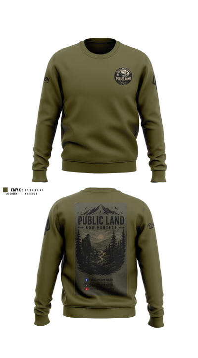 Public Land Bow Hunters Crew Neck Sweatshirt - 3