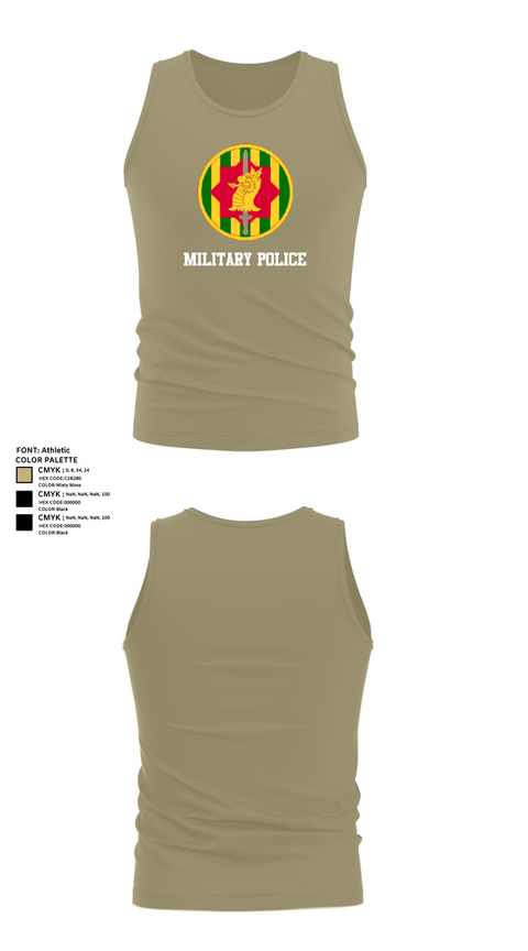 Tank Top, Military Police, Army, Teamtime, Team time, sublimation, custom sports apparel, team uniforms, spirit wear, spiritwear, sports uniforms, custom shirts, team store, custom team store, fundraiser sports, apparel fundraiser