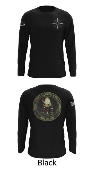 Long Sleeve Performance Shirt, Combat Systems Technical Schools Command, Navy, Teamtime, Team time, sublimation, custom sports apparel, team uniforms, spirit wear, spiritwear, sports uniforms, custom shirts, team store, custom team store, fundraiser sports, apparel fundraiser