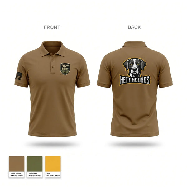 Short Sleeve Performance Polo, 96TH TC, Army, Teamtime, Team time, sublimation, custom sports apparel, team uniforms, spirit wear, spiritwear, sports uniforms, custom shirts, team store, custom team store, fundraiser sports, apparel fundraiser