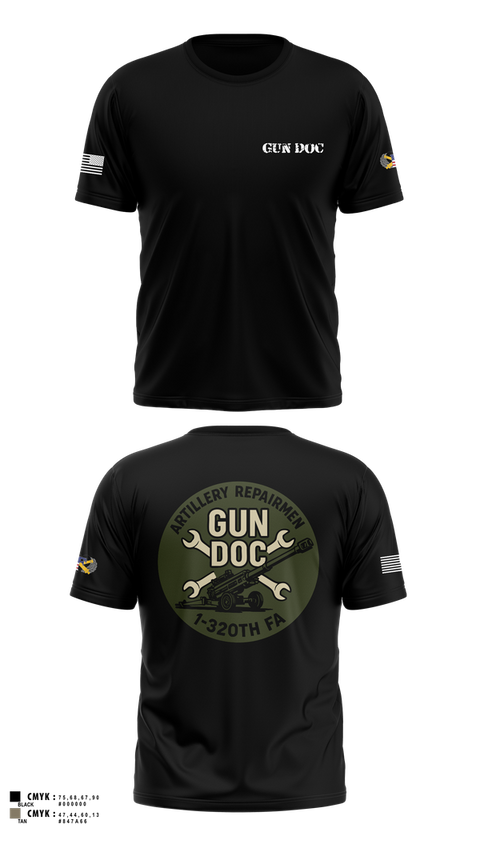 Old School Cotton Feel Shirt, ARMT 1-320th Field Artillery, Army, Teamtime, Team time, sublimation, custom sports apparel, team uniforms, spirit wear, spiritwear, sports uniforms, custom shirts, team store, custom team store, fundraiser sports, apparel fundraiser