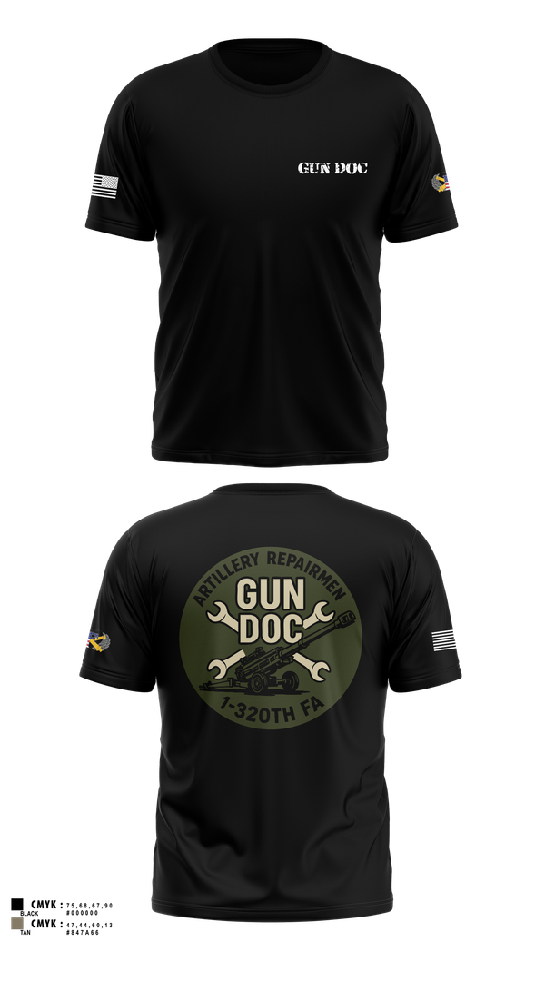 Short Sleeve Performance Shirt, ARMT 1-320th Field Artillery, Army, Teamtime, Team time, sublimation, custom sports apparel, team uniforms, spirit wear, spiritwear, sports uniforms, custom shirts, team store, custom team store, fundraiser sports, apparel fundraiser