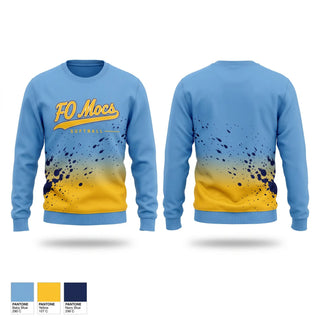 Crew Neck Sweatshirt, FO Mocs, Softball, Teamtime, Team time, sublimation, custom sports apparel, team uniforms, spirit wear, spiritwear, sports uniforms, custom shirts, team store, custom team store, fundraiser sports, apparel fundraiser