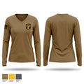Ram battalion Women's Long Sleeve V-neck Shirt - 1