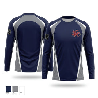 Long Sleeve Performance Shirt, Amelia County Fire and Ems, Fire Department, Teamtime, Team time, sublimation, custom sports apparel, team uniforms, spirit wear, spiritwear, sports uniforms, custom shirts, team store, custom team store, fundraiser sports, apparel fundraiser