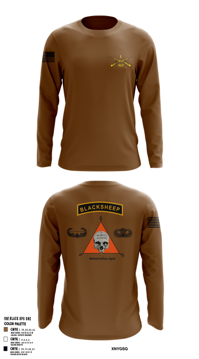 1st PLT B Co 1-173IN 18514147 Long Sleeve Performance Shirt 23