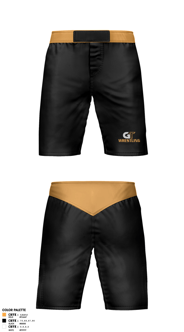 Fight Shorts, Groton Tigers, Wrestling, Teamtime, Team time, sublimation, custom sports apparel, team uniforms, spirit wear, spiritwear, sports uniforms, custom shirts, team store, custom team store, fundraiser sports, apparel fundraiser