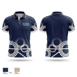 Short Sleeve Performance Polo, GV Tennis Seahawks, Tennis, Teamtime, Team time, sublimation, custom sports apparel, team uniforms, spirit wear, spiritwear, sports uniforms, custom shirts, team store, custom team store, fundraiser sports, apparel fundraiser