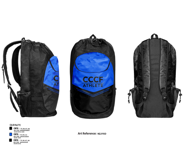 Gear Bag, CCCF, Track & Field, Teamtime, Team time, sublimation, custom sports apparel, team uniforms, spirit wear, spiritwear, sports uniforms, custom shirts, team store, custom team store, fundraiser sports, apparel fundraiser