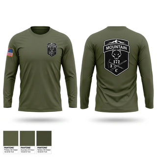 Long Sleeve Performance Shirt, C-CO 3/172 INF MTN, National Guard, Teamtime, Team time, sublimation, custom sports apparel, team uniforms, spirit wear, spiritwear, sports uniforms, custom shirts, team store, custom team store, fundraiser sports, apparel fundraiser