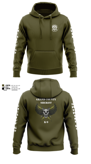 Hoodie, GCSO K9, Police, Teamtime, Team time, sublimation, custom sports apparel, team uniforms, spirit wear, spiritwear, sports uniforms, custom shirts, team store, custom team store, fundraiser sports, apparel fundraiser