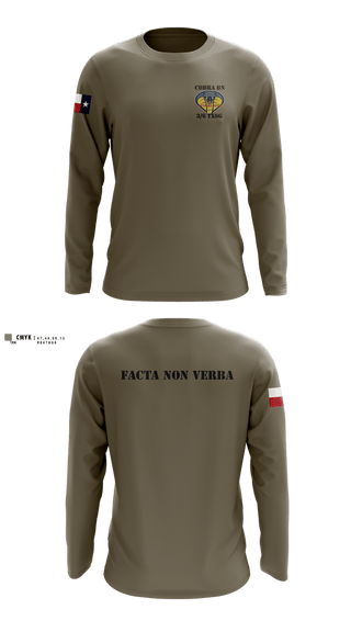 Long Sleeve Performance Shirt, 3BN/6BDE Cobras, Army, Teamtime, Team time, sublimation, custom sports apparel, team uniforms, spirit wear, spiritwear, sports uniforms, custom shirts, team store, custom team store, fundraiser sports, apparel fundraiser