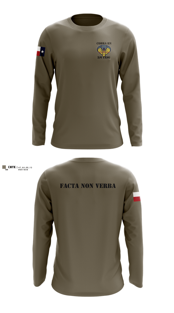 Long Sleeve Performance Shirt, 3BN/6BDE Cobras, Army, Teamtime, Team time, sublimation, custom sports apparel, team uniforms, spirit wear, spiritwear, sports uniforms, custom shirts, team store, custom team store, fundraiser sports, apparel fundraiser