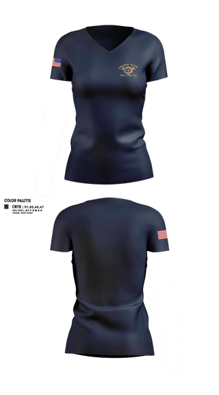 Womens Short Sleeve Vneck Shirt, Golden Glow Volunteer fire company, Fire Department, Teamtime, Team time, sublimation, custom sports apparel, team uniforms, spirit wear, spiritwear, sports uniforms, custom shirts, team store, custom team store, fundraiser sports, apparel fundraiser