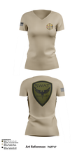SWAT 37842893 Women's Short Sleeve V-neck Shirt - 2