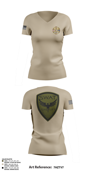 Womens Short Sleeve Vneck Shirt, , Police, Teamtime, Team time, sublimation, custom sports apparel, team uniforms, spirit wear, spiritwear, sports uniforms, custom shirts, team store, custom team store, fundraiser sports, apparel fundraiser