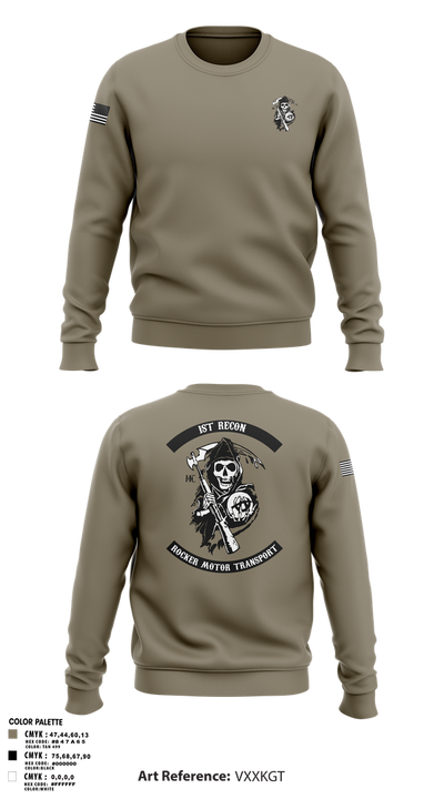 1st Recon 45718444 Crew Neck Sweatshirt - 1