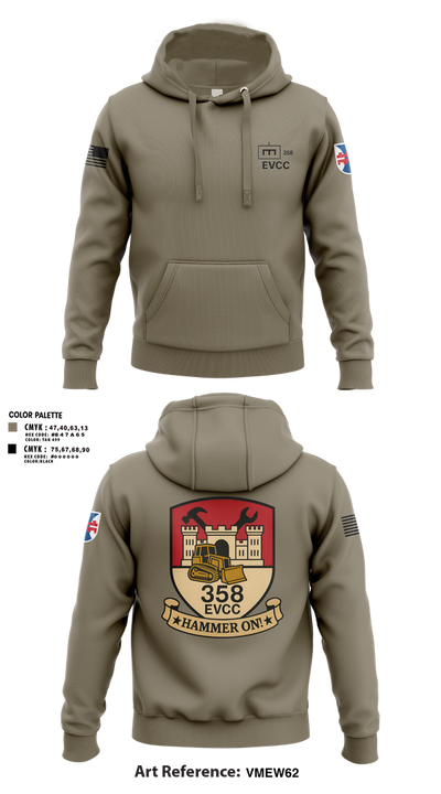 358 EVCC 70484950 (tan 499) Hoodie - 4