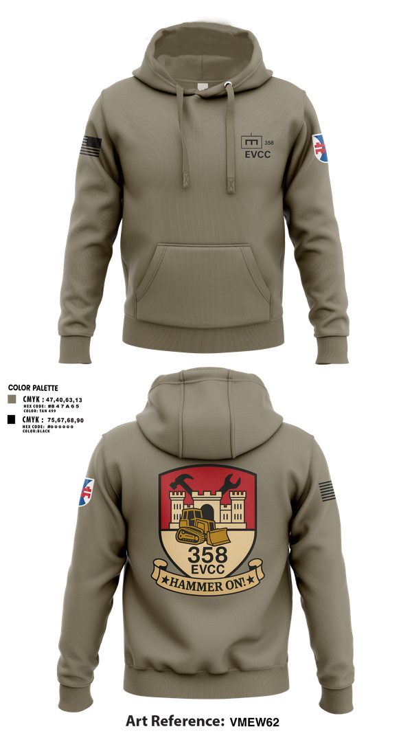 Hoodie, 358 EVCC, , Teamtime, Team time, sublimation, custom sports apparel, team uniforms, spirit wear, spiritwear, sports uniforms, custom shirts, team store, custom team store, fundraiser sports, apparel fundraiser