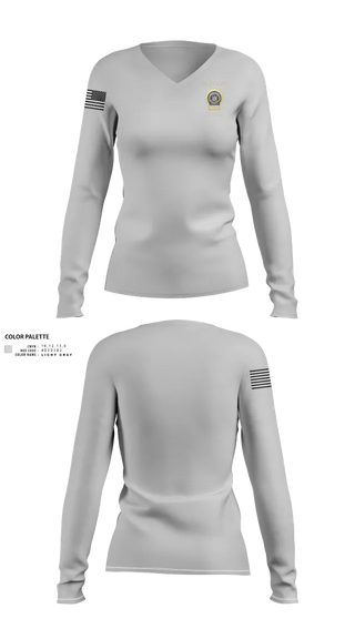 Womens Long Sleeve Vneck Shirt, NCSD Warrant Squad, , Teamtime, Team time, sublimation, custom sports apparel, team uniforms, spirit wear, spiritwear, sports uniforms, custom shirts, team store, custom team store, fundraiser sports, apparel fundraiser