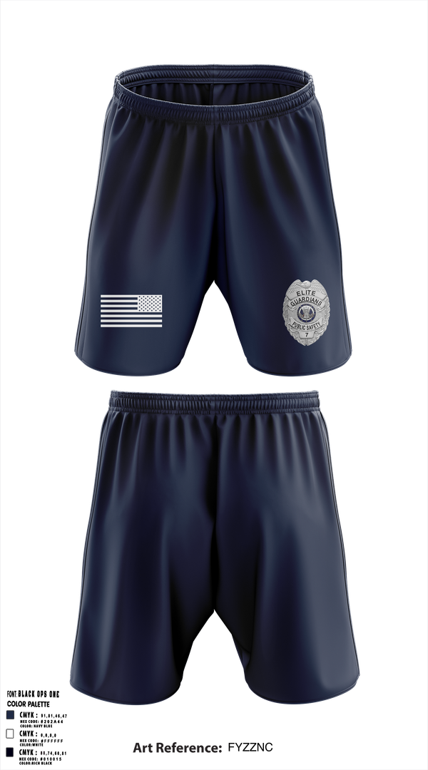 Athletic Shorts With Pockets, ELITE GUARDIANS, Police, Teamtime, Team time, sublimation, custom sports apparel, team uniforms, spirit wear, spiritwear, sports uniforms, custom shirts, team store, custom team store, fundraiser sports, apparel fundraiser