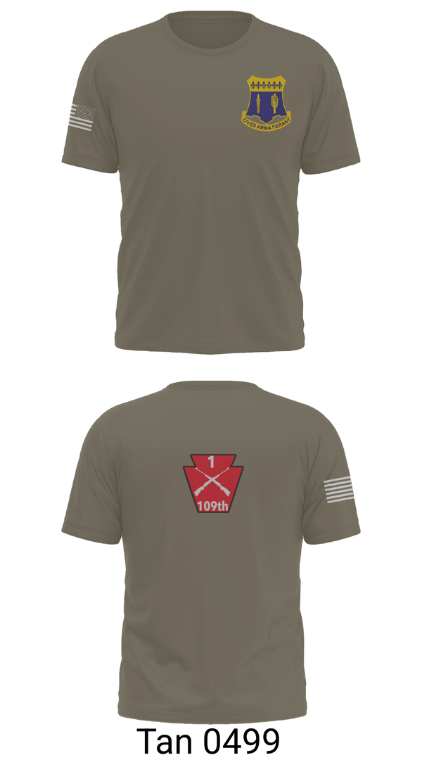 Short Sleeve Performance Shirt, A co 1/109, National Guard, Teamtime, Team time, sublimation, custom sports apparel, team uniforms, spirit wear, spiritwear, sports uniforms, custom shirts, team store, custom team store, fundraiser sports, apparel fundraiser