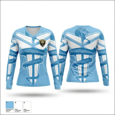 Lady mambas 48449844 Women's Long Sleeve V-neck Shirt - 1