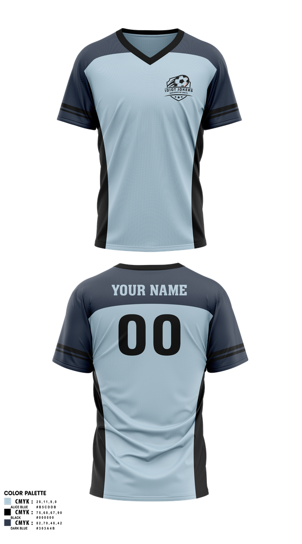 Mens Soccer Jersey, Idiot Jokers, Men's Soccer, Teamtime, Team time, sublimation, custom sports apparel, team uniforms, spirit wear, spiritwear, sports uniforms, custom shirts, team store, custom team store, fundraiser sports, apparel fundraiser