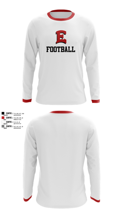 Long Sleeve Performance Shirt, East Scarlets Football, , Teamtime, Team time, sublimation, custom sports apparel, team uniforms, spirit wear, spiritwear, sports uniforms, custom shirts, team store, custom team store, fundraiser sports, apparel fundraiser