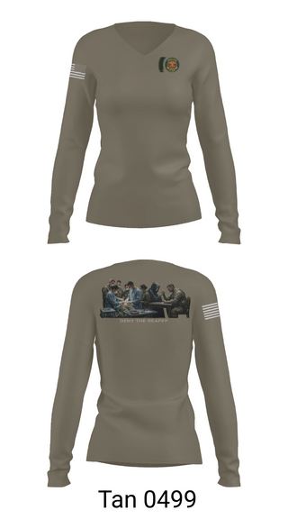 Womens Long Sleeve Vneck Shirt, 1980th FRSD, Army, Teamtime, Team time, sublimation, custom sports apparel, team uniforms, spirit wear, spiritwear, sports uniforms, custom shirts, team store, custom team store, fundraiser sports, apparel fundraiser