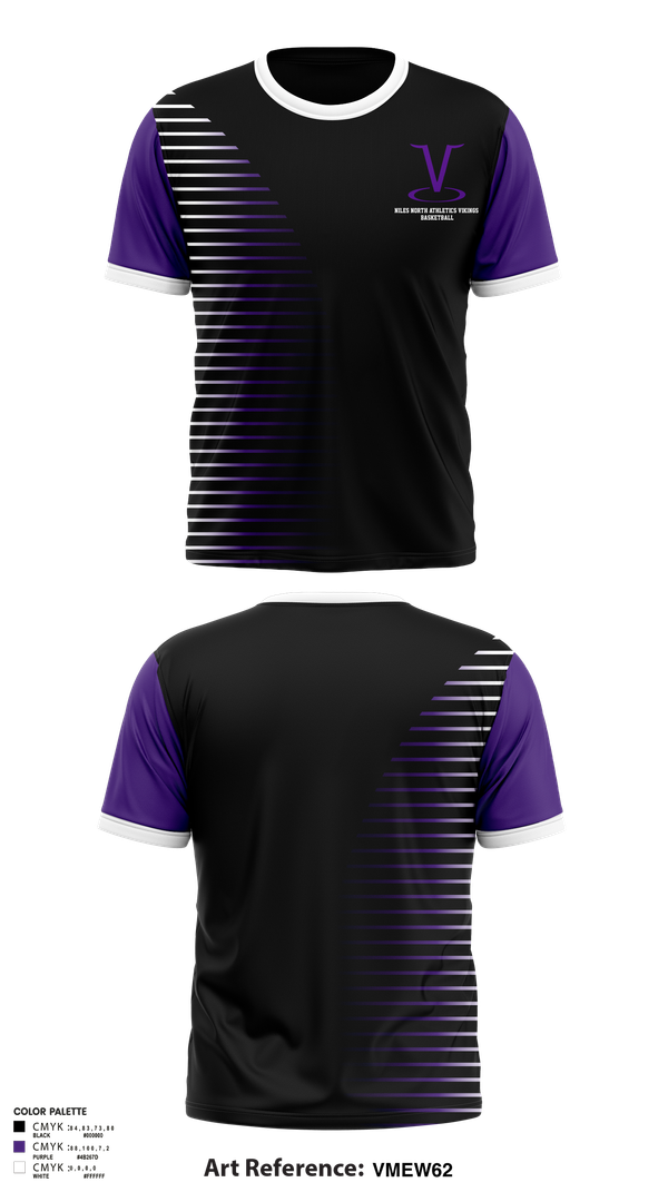 Short Sleeve Performance Shirt, Niles North Athletics Vikings Basketball, Men's Basketball, Teamtime, Team time, sublimation, custom sports apparel, team uniforms, spirit wear, spiritwear, sports uniforms, custom shirts, team store, custom team store, fundraiser sports, apparel fundraiser