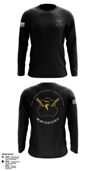 Long Sleeve Performance Shirt, Mavericks, , Teamtime, Team time, sublimation, custom sports apparel, team uniforms, spirit wear, spiritwear, sports uniforms, custom shirts, team store, custom team store, fundraiser sports, apparel fundraiser