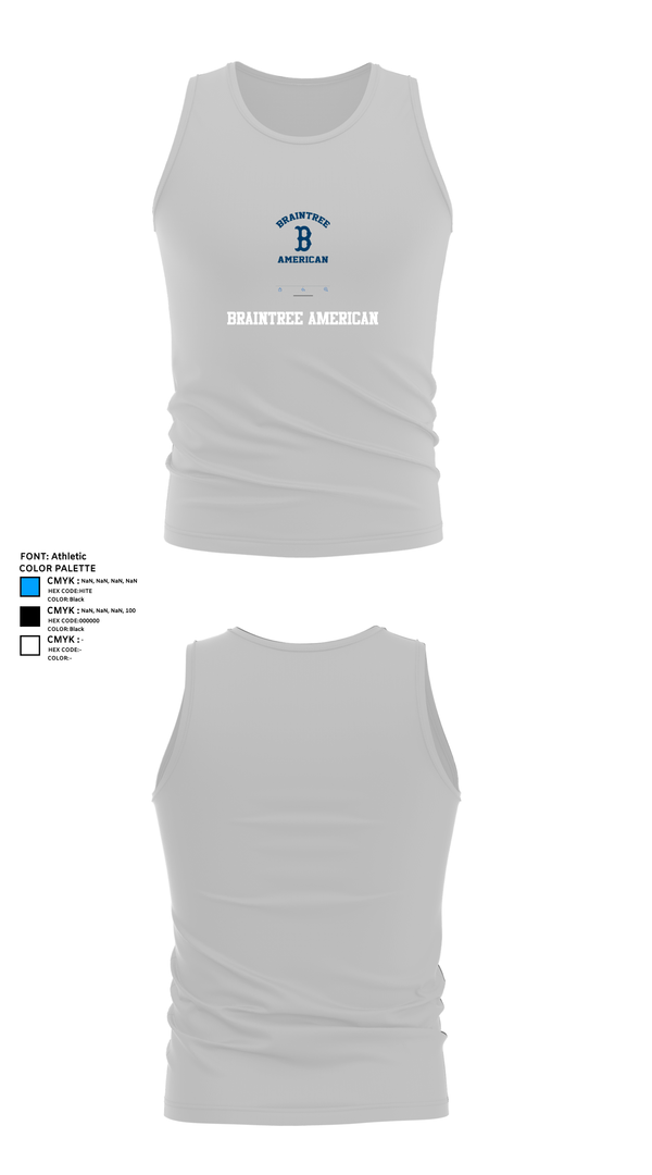 Tank Top, Braintree American, Baseball, Teamtime, Team time, sublimation, custom sports apparel, team uniforms, spirit wear, spiritwear, sports uniforms, custom shirts, team store, custom team store, fundraiser sports, apparel fundraiser
