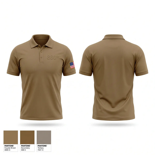 Short Sleeve Performance Polo, 860th, Army, Teamtime, Team time, sublimation, custom sports apparel, team uniforms, spirit wear, spiritwear, sports uniforms, custom shirts, team store, custom team store, fundraiser sports, apparel fundraiser