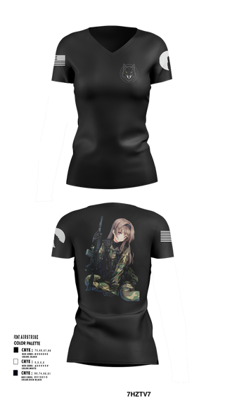 Womens Short Sleeve Vneck Shirt, The House of Wolves, , Teamtime, Team time, sublimation, custom sports apparel, team uniforms, spirit wear, spiritwear, sports uniforms, custom shirts, team store, custom team store, fundraiser sports, apparel fundraiser