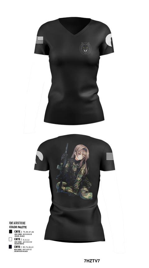 Womens Short Sleeve Vneck Shirt, The House of Wolves, , Teamtime, Team time, sublimation, custom sports apparel, team uniforms, spirit wear, spiritwear, sports uniforms, custom shirts, team store, custom team store, fundraiser sports, apparel fundraiser